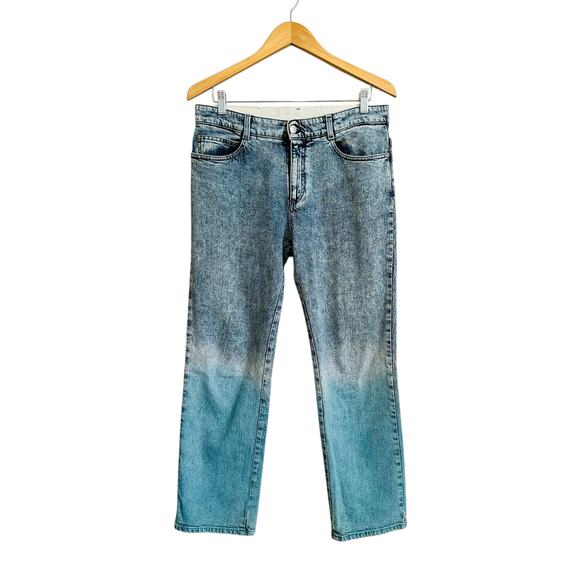 Stella McCartney Degrade Mid Rise Straight Leg Relaxed Multi Color Jeans Size 29 - Picture 7 of 15